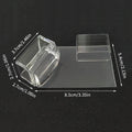 Transparent Rectangle Nail Art Stamper with Scraper – Clear Jelly Transfer Tool