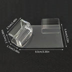 Transparent Rectangle Nail Art Stamper with Scraper – Clear Jelly Transfer Tool