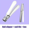 White Nail File Box