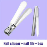 White Nail File Box