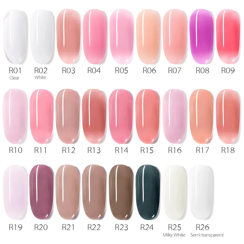 VENALISA Self-Leveling Poly Nail Gel – Natural Pink Camouflage Extension Gel, 26 Colors