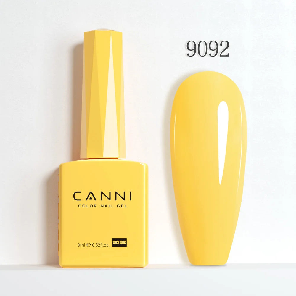 CANNI 9ml Gel Nail Polish 144Colors HEMA/TPO FREE Gorgeous Color Full Coverage Soak Off UV LED Semi Permanent Gel Varnish  Nails