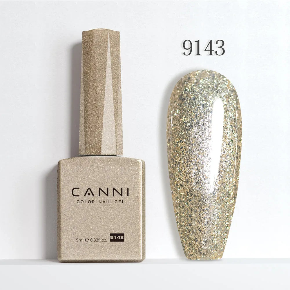 CANNI 9ml Gel Nail Polish 144Colors HEMA/TPO FREE Gorgeous Color Full Coverage Soak Off UV LED Semi Permanent Gel Varnish  Nails