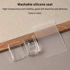 Transparent Rectangle Nail Art Stamper with Scraper – Clear Jelly Transfer Tool