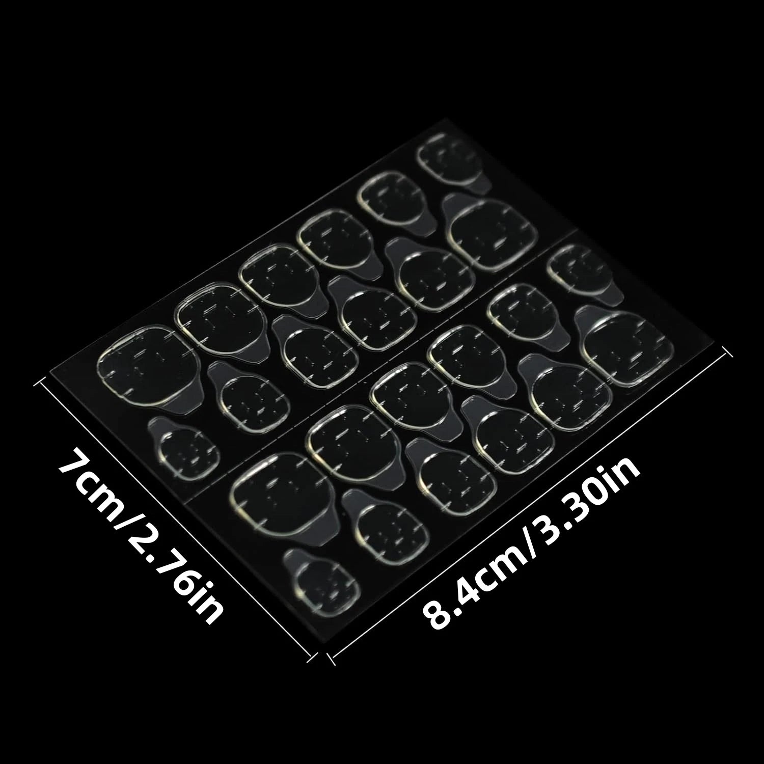 Double-Sided Jelly Nail Glue Tabs – Waterproof Adhesive Stickers for Press-On Nails