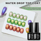 MEET ACROSS 3D Clear Water Drop Top Coat – Crystal No-Wipe Nail Gel