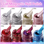 LILYCUTE Cat Magnetic Nail Polish – No-Lamp Pearl Effect, Quick Dry