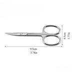 Multi-Function Cuticle Scissors – Stainless Steel Curved Tip Trimmer