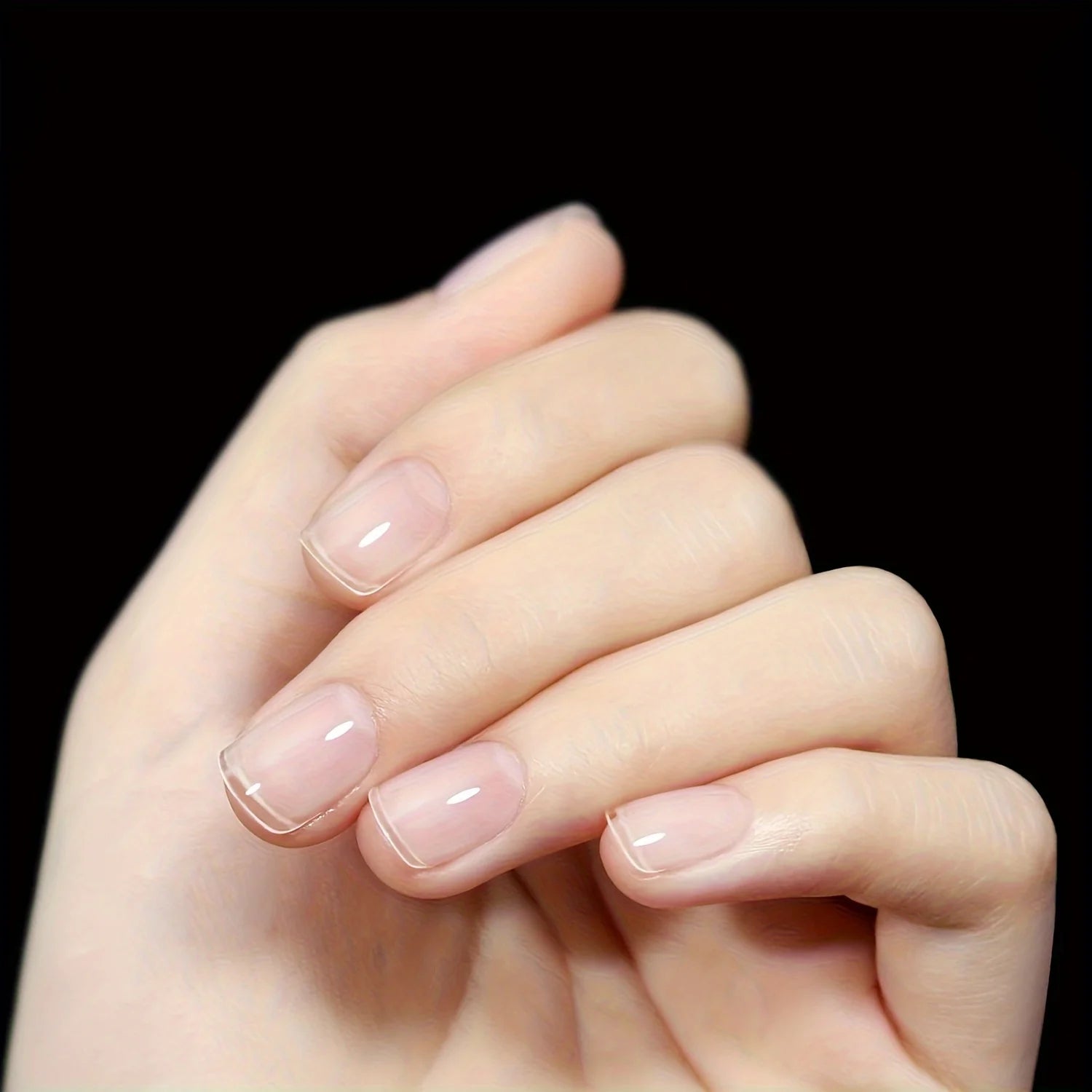 Extra Short Half-Matte Acrylic Nail Tips – Pre-Filed Press-On, 240 Pieces