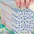 5D Fruit Nail Stickers – Blueberry, Strawberry & Watermelon Summer Decals