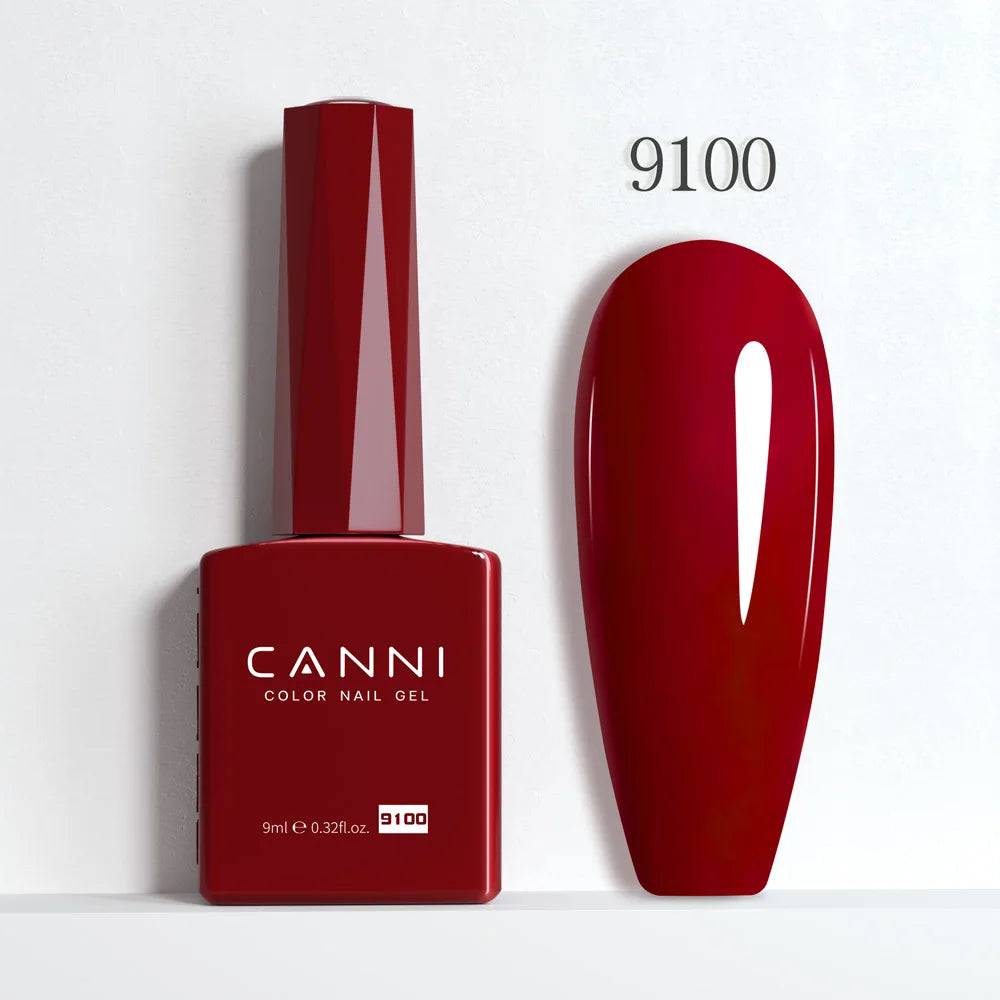 CANNI 9ml Gel Nail Polish 144Colors HEMA/TPO FREE Gorgeous Color Full Coverage Soak Off UV LED Semi Permanent Gel Varnish  Nails