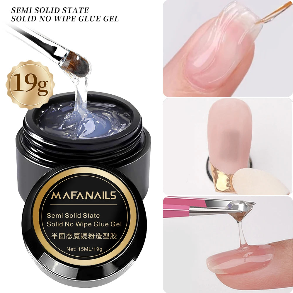 HotPress Solid Nail Glue Gel – No-Wipe Adhesive for Rhinestones & Press-On Nails