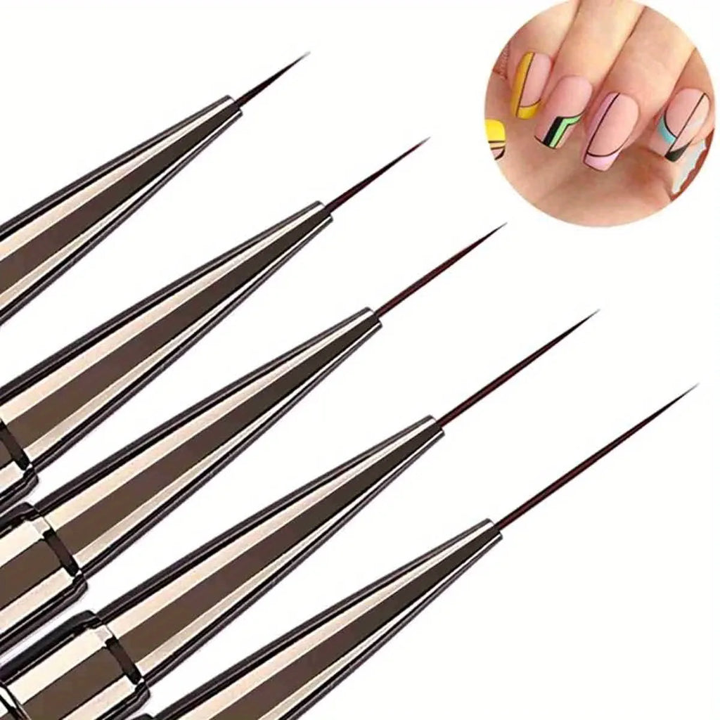 FUMOSIK Nail Art Liner Brushes – Hand-Painted Drawing Pens for Acrylic & UV Gel