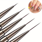 FUMOSIK Nail Art Liner Brushes – Hand-Painted Drawing Pens for Acrylic & UV Gel