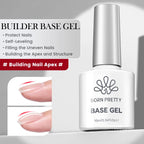 BORN PRETTY Base Gel & Super Top Coat Set – 10ml Long-Lasting UV LED Gel Polish