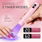 Cordless Handheld UV/LED Nail Lamp Stand – Rechargeable USB Gel Nail Dryer