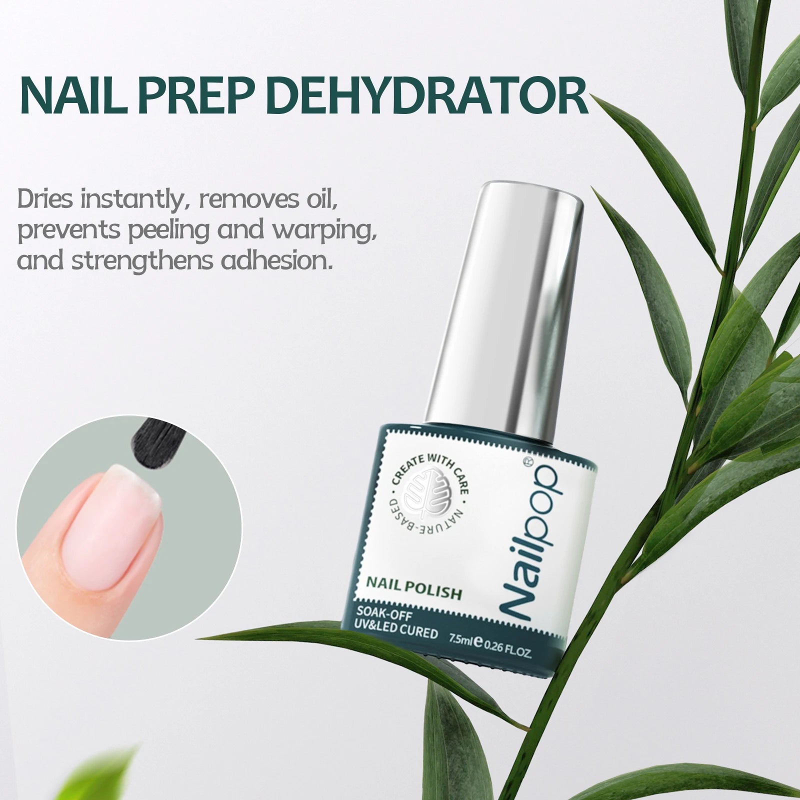 Nailpop 7.5ml Function Gel Clear Base and No Wipe Top Coat Long Lasting Glossy Dehydrator and Primer,Blooming Gel for Beginner