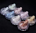 8-Piece Holographic Nail Glitter Powder Set – Chromatic Reflective Mirror Dust