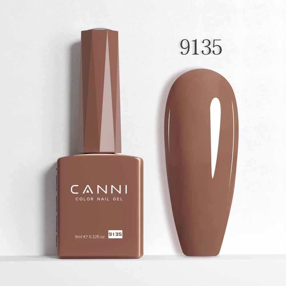 CANNI 9ml Gel Nail Polish 144Colors HEMA/TPO FREE Gorgeous Color Full Coverage Soak Off UV LED Semi Permanent Gel Varnish  Nails
