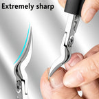 Modern Stainless Steel Foot Care Nail Clipper Set – Long Handle, Slanted Opening
