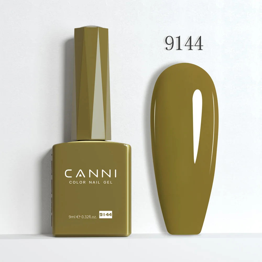 CANNI 9ml Gel Nail Polish 144Colors HEMA/TPO FREE Gorgeous Color Full Coverage Soak Off UV LED Semi Permanent Gel Varnish  Nails