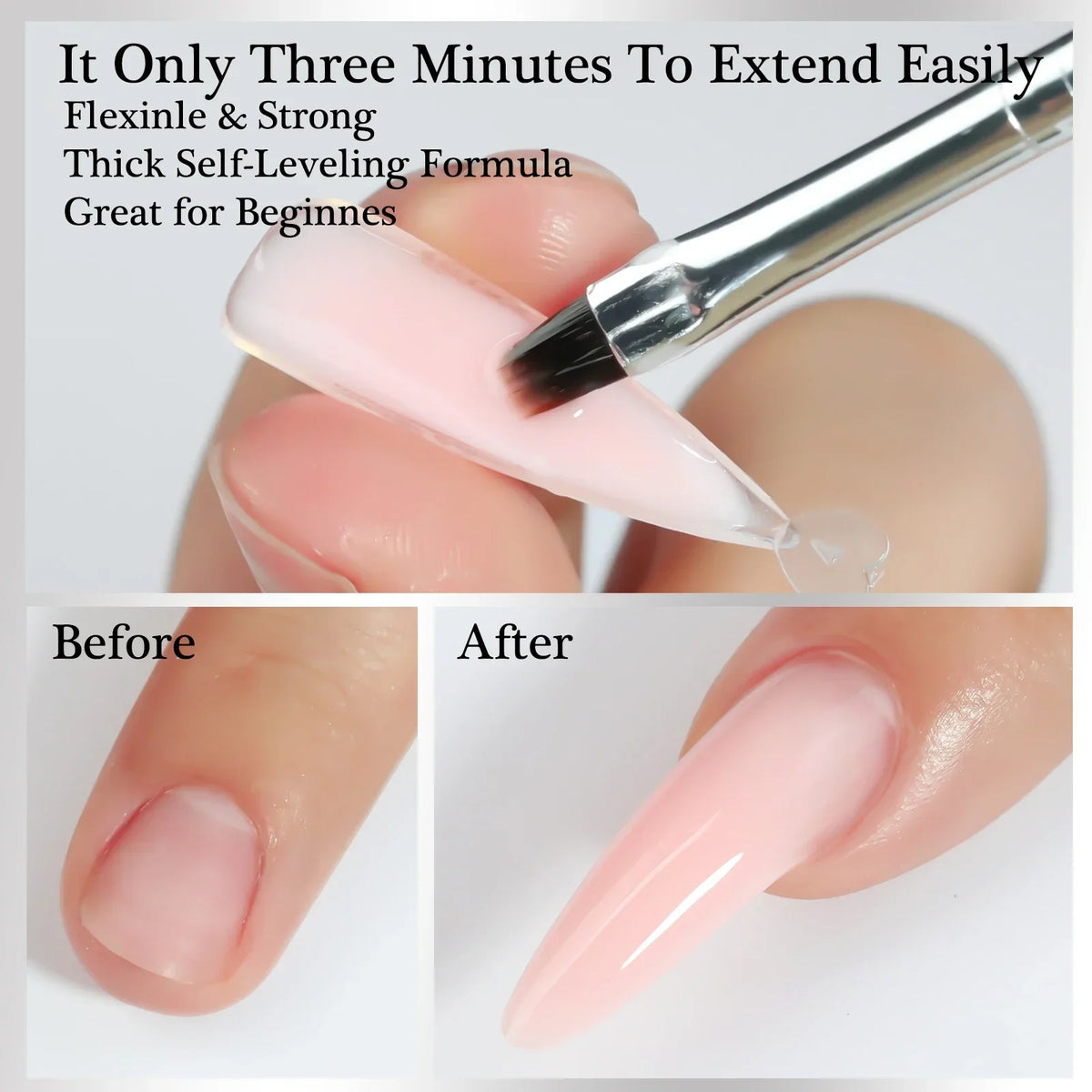 Misscheering Crystal Model Poly Acrylic Nail Extension Gel, 30g
