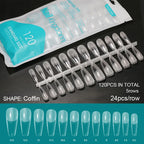 Soft Gel False Nail Extension Tips – Coffin, Almond & Oval, 120-550 Pieces