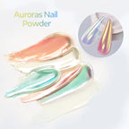 NICOLE DIARY Aurora Nail Powder – Pearlescent Rubbing Dust Pigment