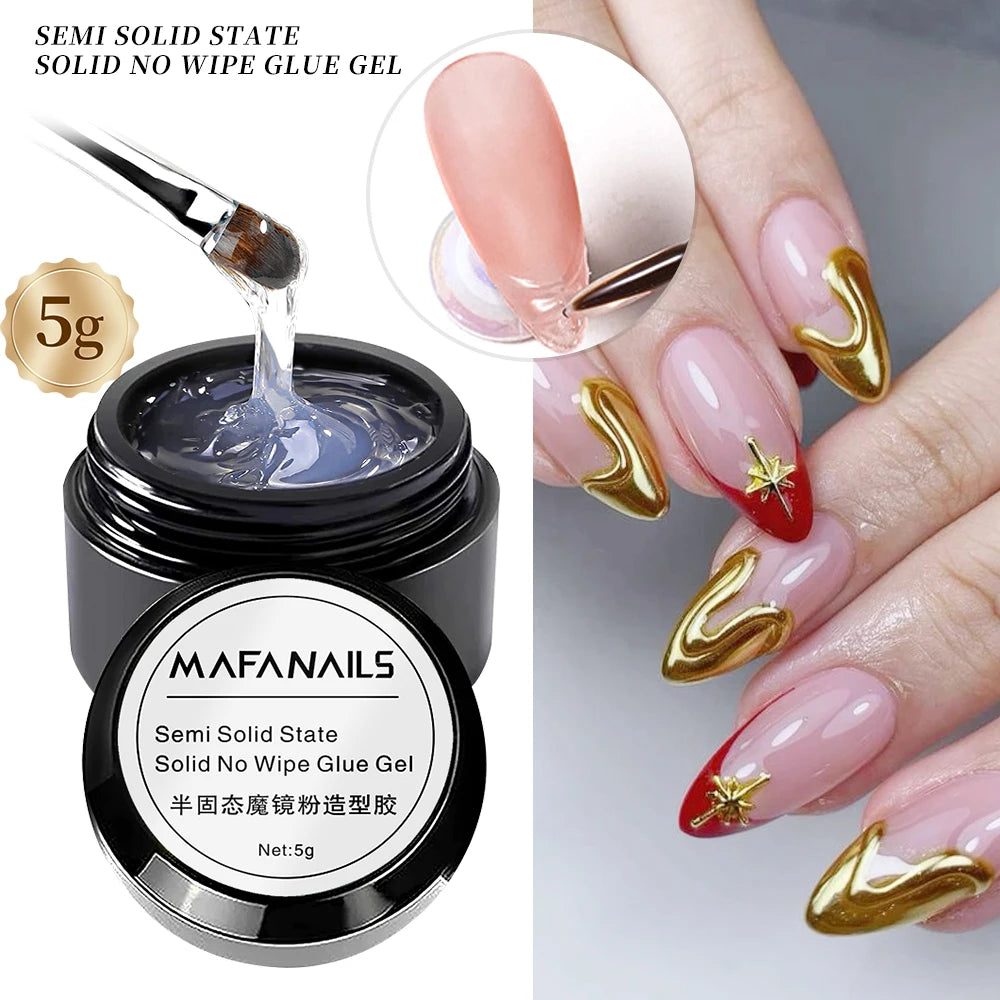 HotPress Solid Nail Glue Gel – No-Wipe Adhesive for Rhinestones & Press-On Nails