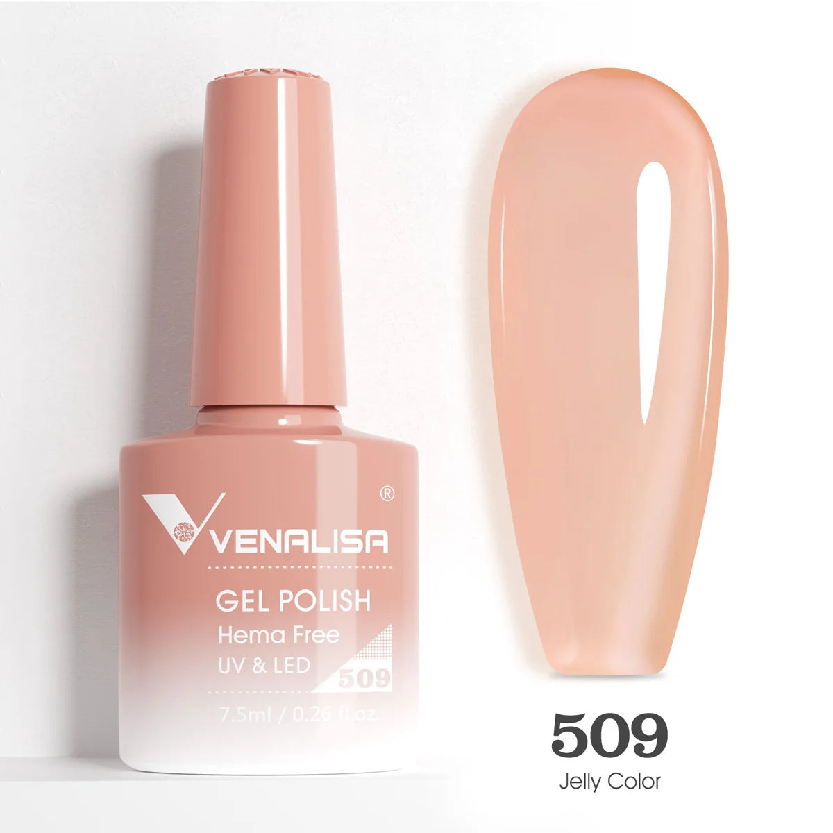 VENALISA 7.5ml Nail Gel Polish VIP5 HEMA Free Semi Permanent Soak off UV LED Nail Gel Varnish Full Coverage Nail Gel Lacquer