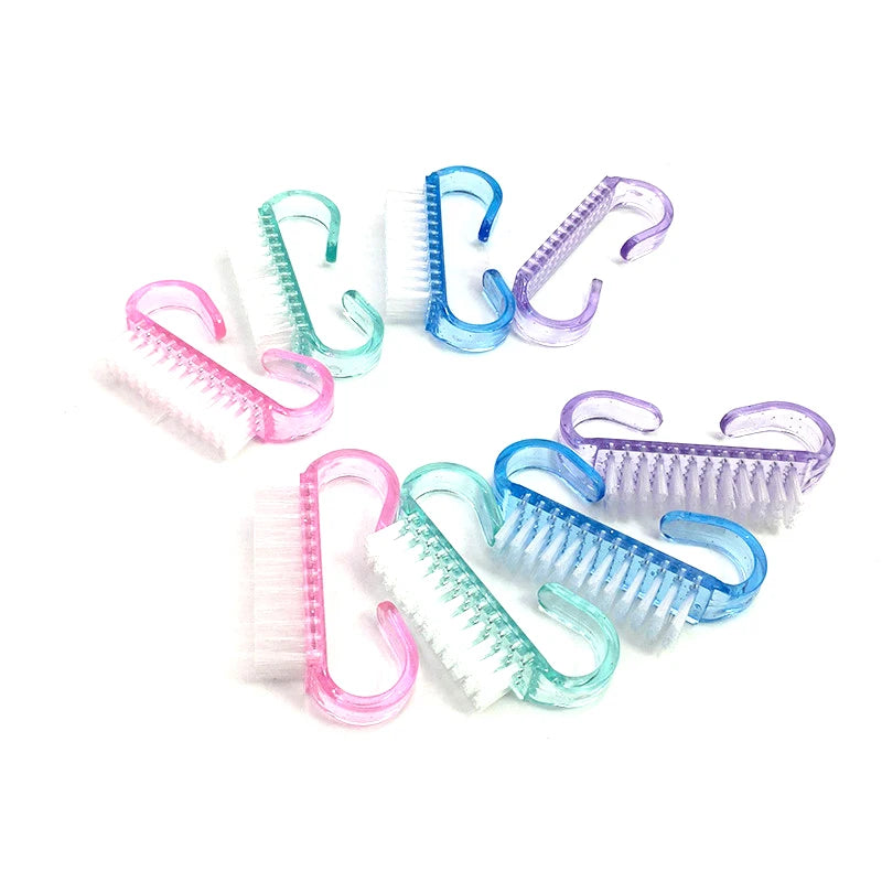 Julianna Beauty Nail Dust Cleaning Brushes – Colorful Bulk Set, 50/100pcs