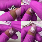 Chic 9D Nail Art Stamp Pen Set – Daisy, Star, Butterfly & Heart Designs