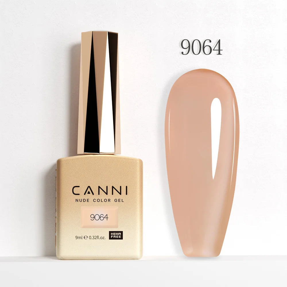 CANNI 9ml Gel Nail Polish 144Colors HEMA/TPO FREE Gorgeous Color Full Coverage Soak Off UV LED Semi Permanent Gel Varnish  Nails