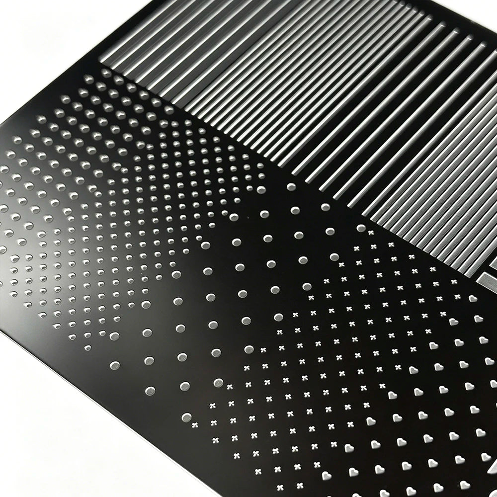 Polka Dot & Line Stripes Nail Stamping Plate – Multi-Size Pattern Template