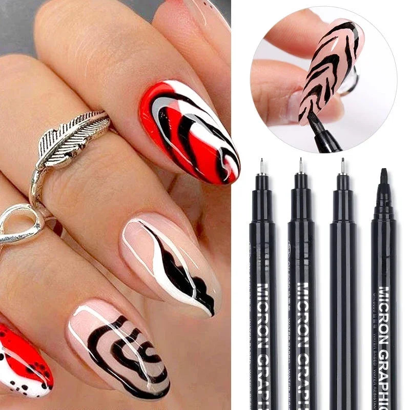 Ultra-Fine Nail Art Paintbrush Pen – Waterproof Quick-Dry Graffiti Marker