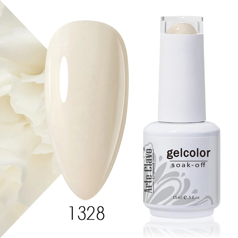 Arte Clavo 15ml Gel Nail Polish Nail Supply Wholesale Soak Off UV LED Gel Lacquer Nail Art Glitter Polish Long Lasting Gel