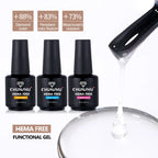 CHUNSHU HEMA-Free Rubber Base Gel – No-Wipe Top Coat, Ultra Shiny 18ml