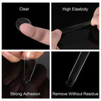 Double-Sided Nail Adhesive Dots – Transparent PET Glue Tabs for Display & Practice Stands