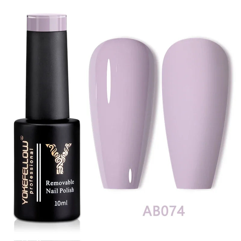 YOKEFELLOW 10ML Glow in the Dark Gel Nail Polish Luminous Neon Gel Polish Summer Semi Permanent Soak Off Nail Art UV Varnish