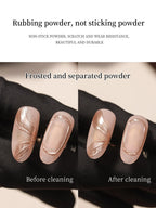 2-in-1 Matte Gel Top Coat – Chrome Powder Detail Base & Matte Finish