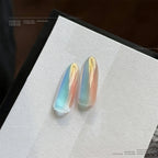 Summer Aurora Cat Eye Nail Powder – Holographic Blue Chrome Mirror Pigment