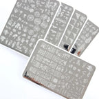 ZJoyplus XL Flower Nail Stamping Plate – 59 Designs, Stainless Steel