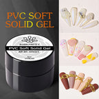 BORN PRETTY PVC Soft Solid Gel Polish – Clear 3D Sculpting & Mirror Powder Gel