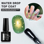 MEET ACROSS 3D Clear Water Drop Top Coat – Crystal No-Wipe Nail Gel