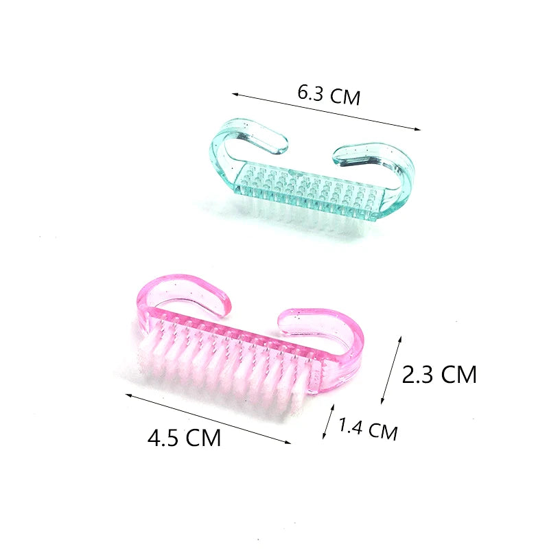 Julianna Beauty Nail Dust Cleaning Brushes – Colorful Bulk Set, 50/100pcs