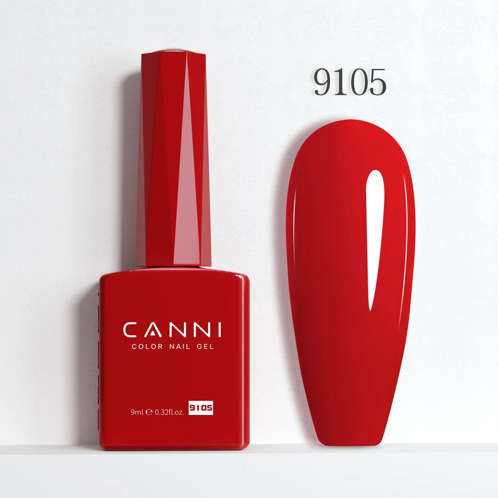 CANNI 9ml Gel Nail Polish 144Colors HEMA/TPO FREE Gorgeous Color Full Coverage Soak Off UV LED Semi Permanent Gel Varnish  Nails