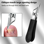 Modern Stainless Steel Foot Care Nail Clipper Set – Long Handle, Slanted Opening