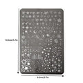 Cartoon Moon & Stars Nail Stamping Plate – Celestial Design Template