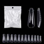 zengtaolke Fake Nail Forms – Almond Extension Tips for UV Gel Building, 60pcs
