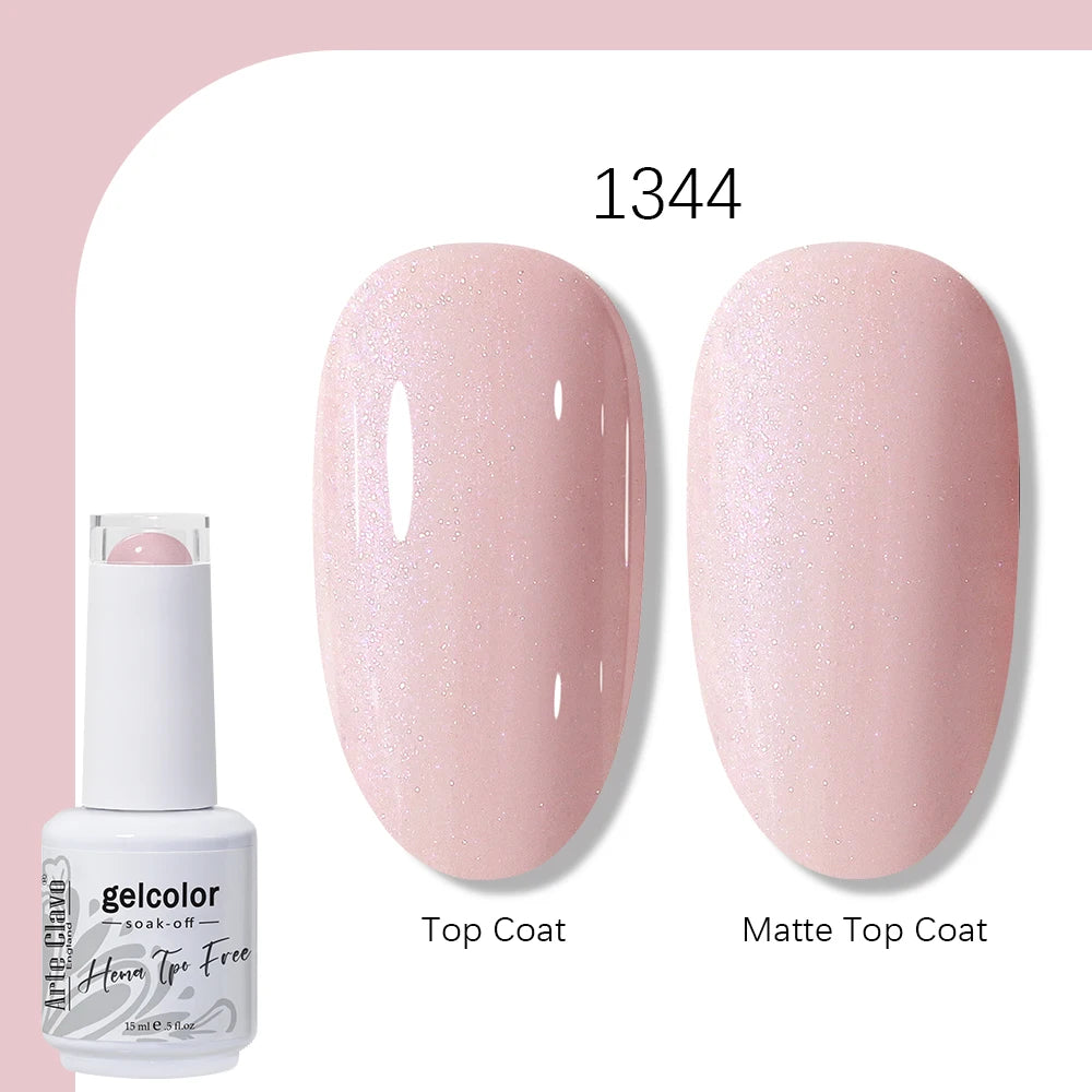 Arte Clavo Gel Nail Polish 400 Colors15ml Semi Permanent Gel Varnish Base Top Coat Nail Art Manicure Soak Off LED UV Salon Gel